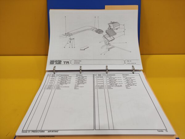 Ferrari 512 TR - Catalogo Parti di Ricambio #875/94 (Reprint) - immagine 3