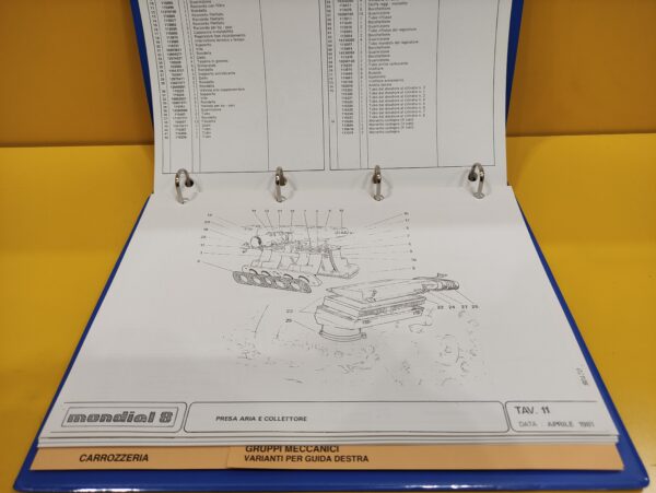 Ferrari Mondial 8 - Catalogo Parti di Ricambio #205/81 (Reprint) - immagine 3