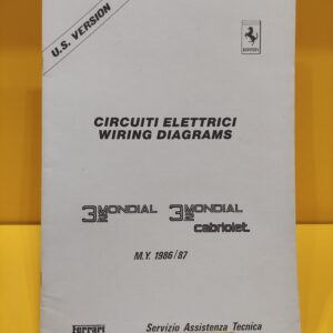 Ferrari 3.2 Mondial & Ferrari 3.2 Mondial Cabriolet Versione US 1986/87 - Circuiti Elettrici #442/86