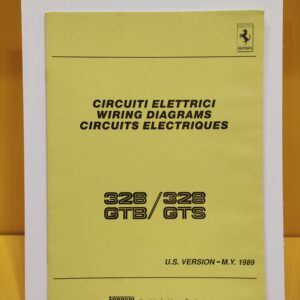 Ferrari 328 GTB & Ferrari 328 GTS Versione US 1989 - Circuiti Elettrici #559/89