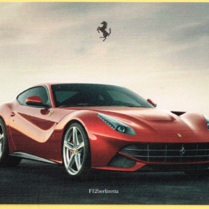 Cartolina Dati Tecnici Ferrari F12 Berlinetta