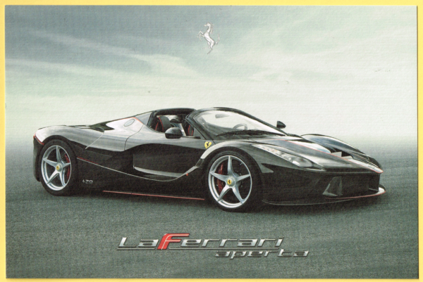 Cartolina Dati Tecnici Ferrari LaFerrari Aperta