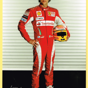 Cartolina Scuderia Ferrari 2010 Luca Badoer #3672/10