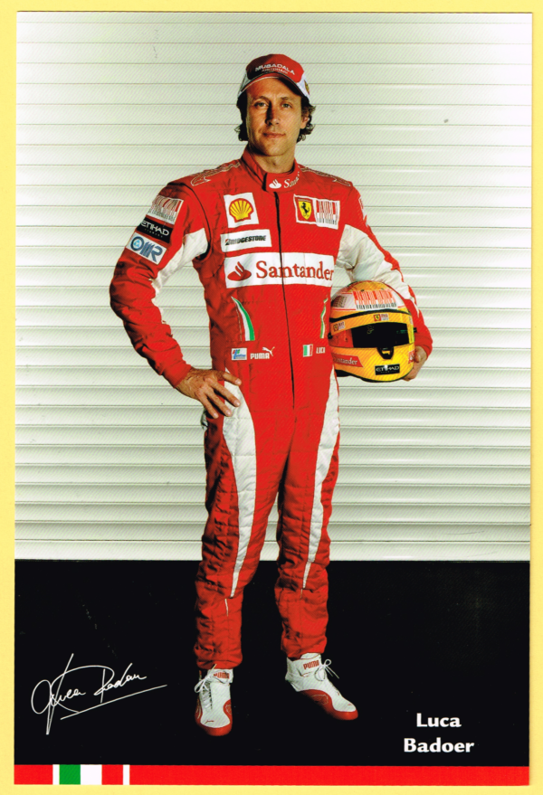 Cartolina Scuderia Ferrari 2010 Luca Badoer #3672/10