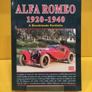 Alfa Romeo 1920-1940 A Brooklands Portfolio - R.M. Clarke