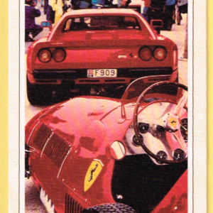 Cartolina Ferrari Auguri per Buon Natale 1987 & Felice Anno Nuovo 1988