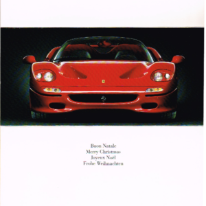 Cartolina Ferrari Auguri per Buon Natale 1995 & Felice Anno Nuovo 1996 #1026/95