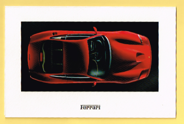 Cartolina Ferrari Auguri per Buon Natale 1996 & Felice Anno Nuovo 1997