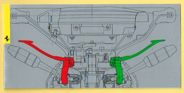 Cartolina Ferrari Auguri per Buon Natale 1997 & Felice Anno Nuovo 1998 #1260/97