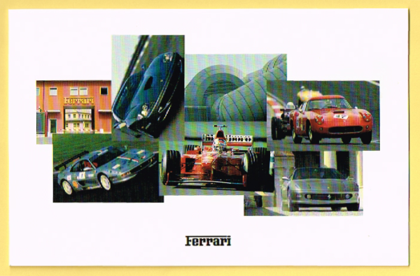 Cartolina Ferrari Auguri per Buon Natale 1999 & Felice Anno Nuovo 2000 #1441/99