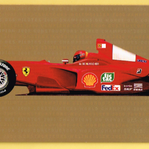 Cartolina Ferrari Auguri per Buon Natale 2000 & Felice Anno Nuovo 2001 #1645/00