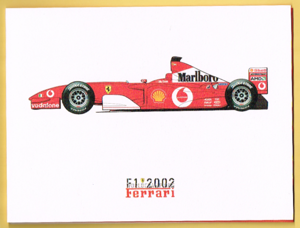 Cartolina Ferrari Auguri per Buon Natale 2002 & Felice Anno Nuovo 2003 - immagine 5