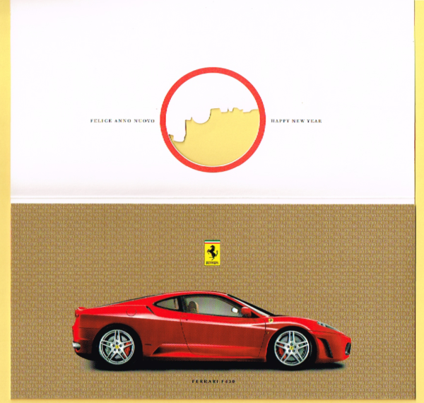 Cartolina Ferrari Auguri per Buon Natale 2004 & Felice Anno Nuovo 2005 - immagine 2