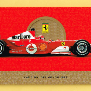 Cartolina Ferrari Auguri per Buon Natale 2004 & Felice Anno Nuovo 2005