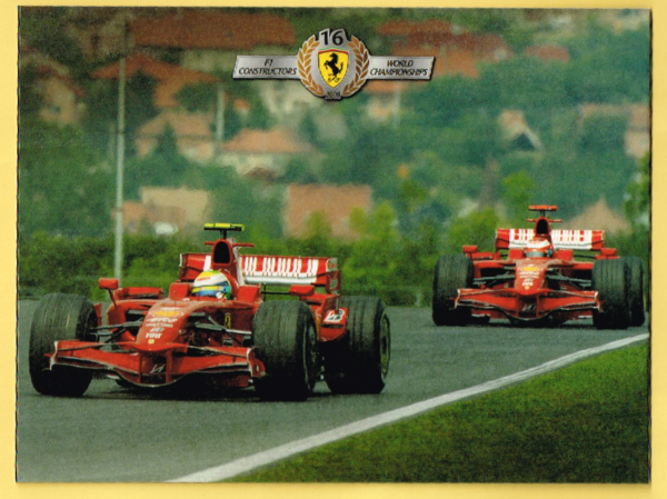 Cartolina Ferrari Auguri per Buon Natale 2008 & Felice Anno Nuovo 2009 - immagine 3