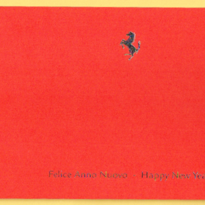 Cartolina Ferrari Auguri per Buon Natale 2009 & Felice Anno Nuovo 2010