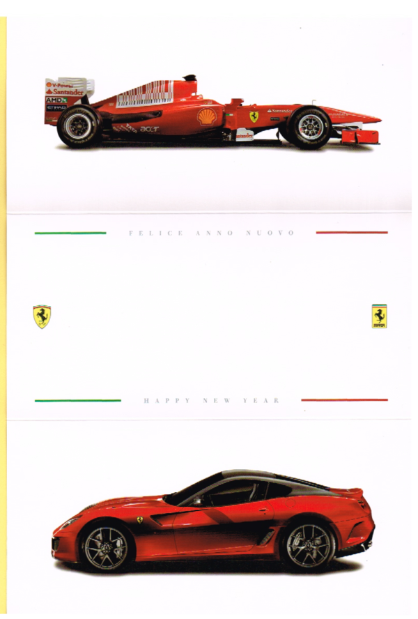 Cartolina Ferrari Auguri per Buon Natale 2010 & Felice Anno Nuovo 2011 - immagine 3