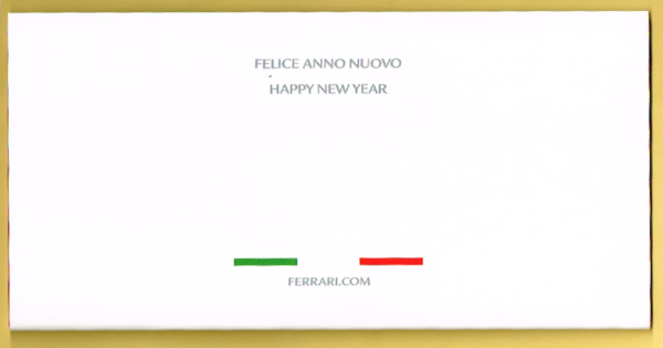 Cartolina Ferrari Auguri per Buon Natale 2012 & Felice Anno Nuovo 2013 - immagine 4