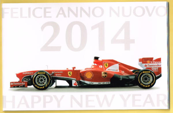 Cartolina Ferrari Auguri per Buon Natale 2013 & Felice Anno Nuovo 2014 - immagine 5
