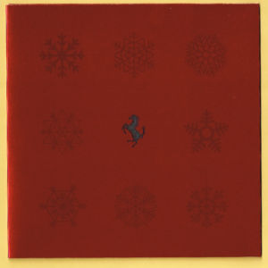 Cartolina Ferrari Auguri per Buon Natale 2015 & Felice Anno Nuovo 2016