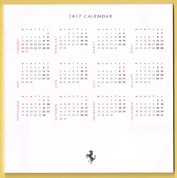 Cartolina Ferrari Auguri per Buon Natale 2016 & Felice Anno Nuovo 2017 - immagine 2