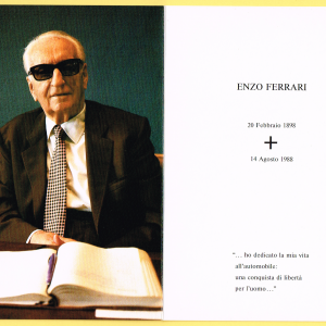 Santino Enzo Ferrari 20 Febbraio 1898 - 14 Agosto 1988