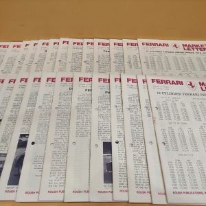 Ferrari Market Letter Volume 12 Year 1987