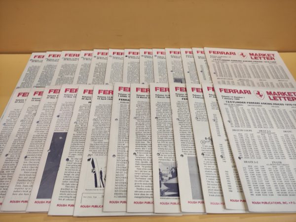 Ferrari Market Letter Volume 14 Year 1989