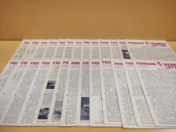 Ferrari Market Letter Volume 9 Year 1984