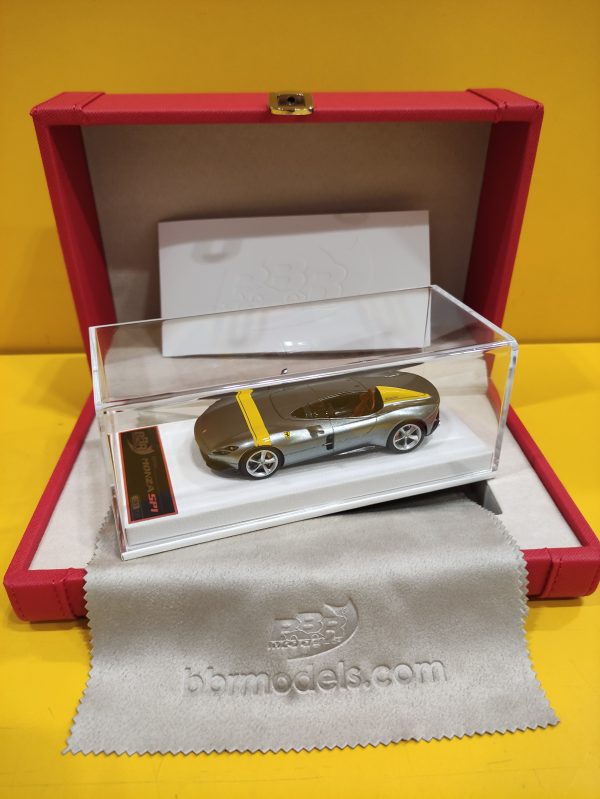 BBR Models BBRC220ICOSP1 - Ferrari Monza SP1 2018 Grigio Titanio Metallizzato