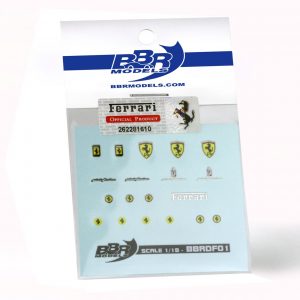 BBR Models BBRDF01 - Decals Ferrari per modelli 1:18