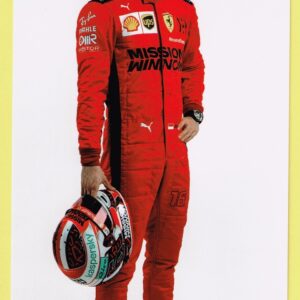 Cartolina Scuderia Ferrari 2020 Mission Winnow Charles Leclerc