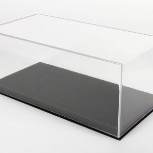 Vetrinetta con Base in Alcantara Nero per Modelli Scala 1:18