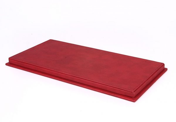 Vetrinetta con Base in Ecopelle Rossa per Modelli Scala 1:18 - immagine 3