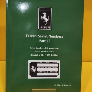 Ferrari Serial Numbers Part II: Even Numbered Sequence To Serial Number 1050