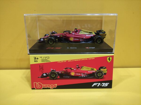 Bburago Racing - Ferrari F1-75 GP Italia 2022 Carlos Sainz Jr. (1:43)