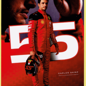 Cartolina Scuderia Ferrari 2023 Carlos Sainz Jr. (I Versione)
