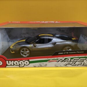 Bburago Race & Play - Ferrari 296 GTB 2021 Grigio Assetto Fiorano