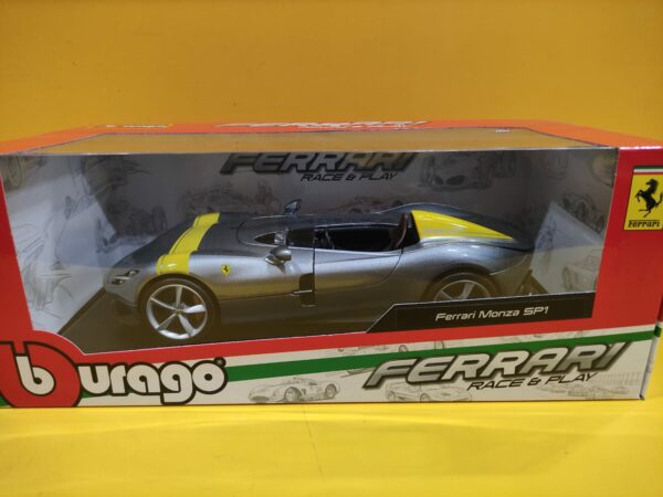 Bburago Race & Play - Ferrari Monza SP1 2018 Grigio