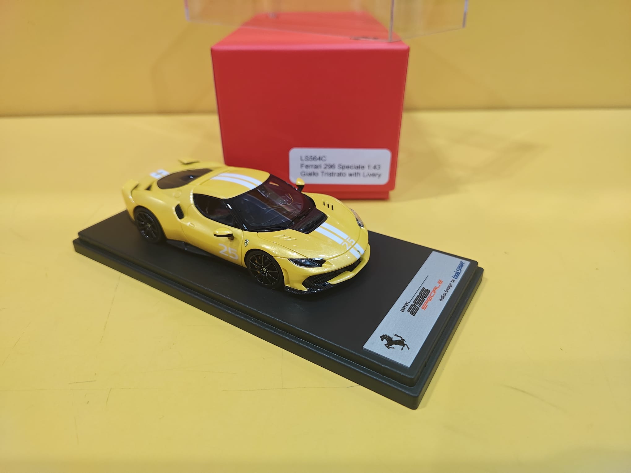 Look Smart LS564C - Ferrari 296 Speciale 2025 Rosso Giallo Tristrato